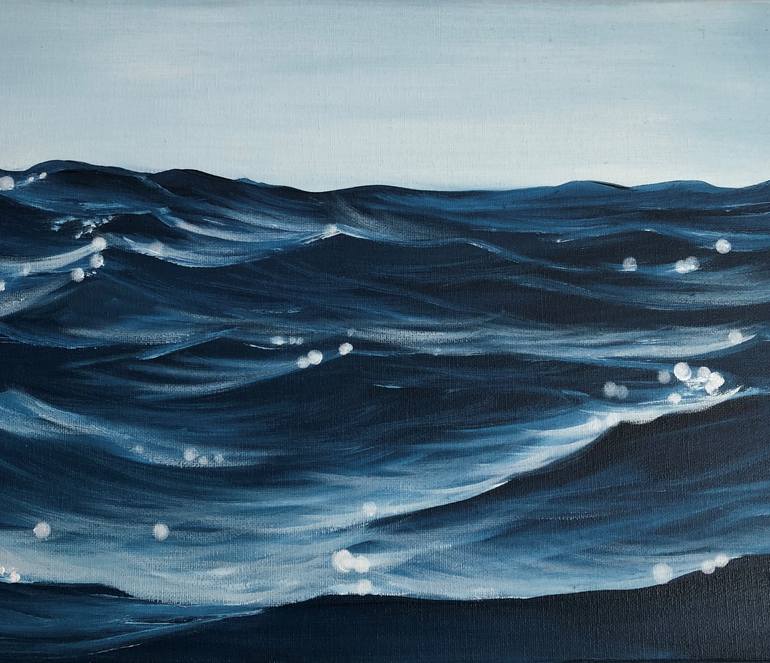 Original Realism Water Painting by Eva Volf