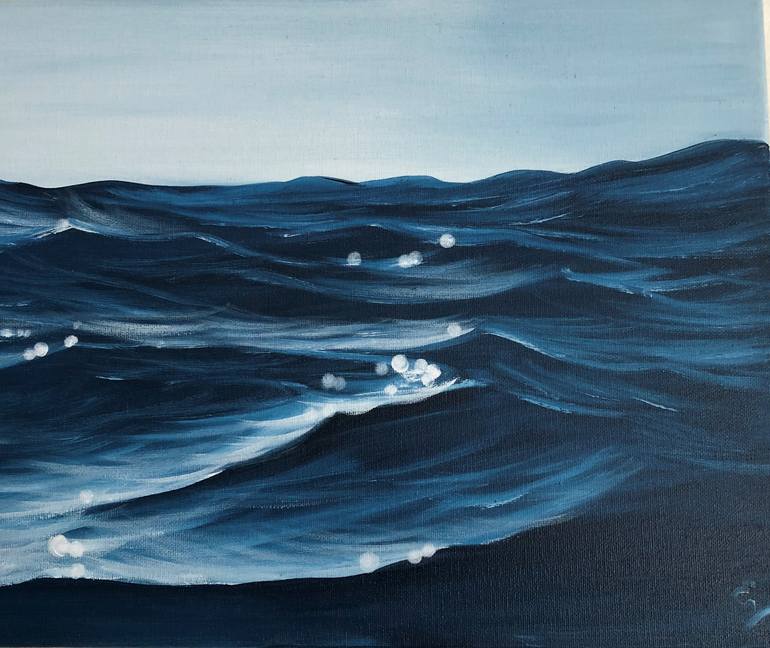 Original Realism Water Painting by Eva Volf