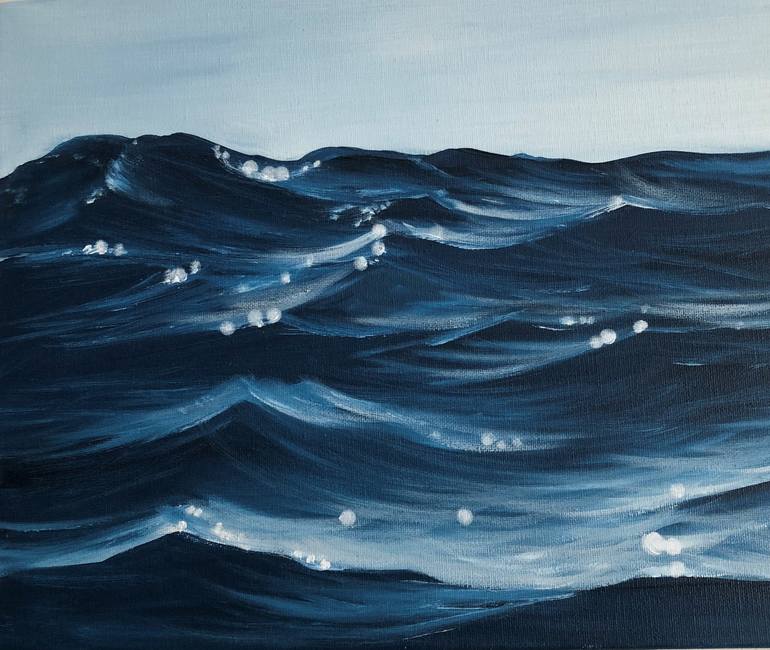 Original Realism Water Painting by Eva Volf