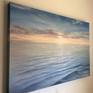 Large original coastal sunrise painting "Revival", inspired by my recent trip to Fort Lauderdale, Florida, oil on deep gallery canvas 36x24 inches.

•	Ready to hang, framing is not required: this work is painted on a gallery-wrapped, deep-edge canvas with the painted image extended around all four sides, wired, signed and dated by me.