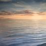 Large original coastal sunrise painting "Revival", inspired by my recent trip to Fort Lauderdale, Florida, oil on deep gallery canvas 36x24 inches.

•	Ready to hang, framing is not required: this work is painted on a gallery-wrapped, deep-edge canvas with the painted image extended around all four sides, wired, signed and dated by me.