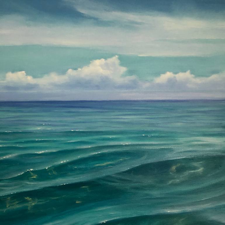 Original Realism Beach Painting by Eva Volf