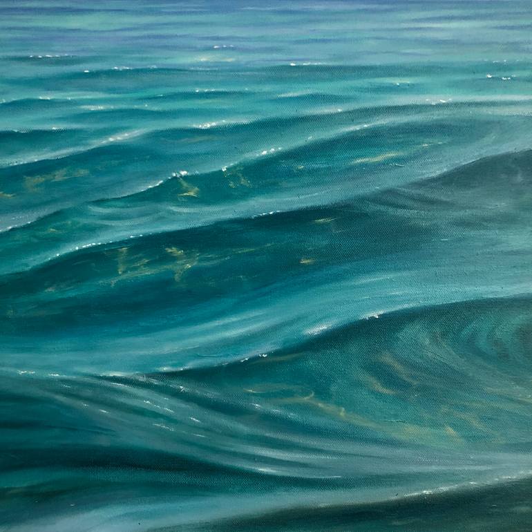 Original Realism Beach Painting by Eva Volf