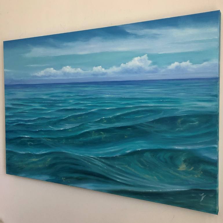 Original Realism Beach Painting by Eva Volf