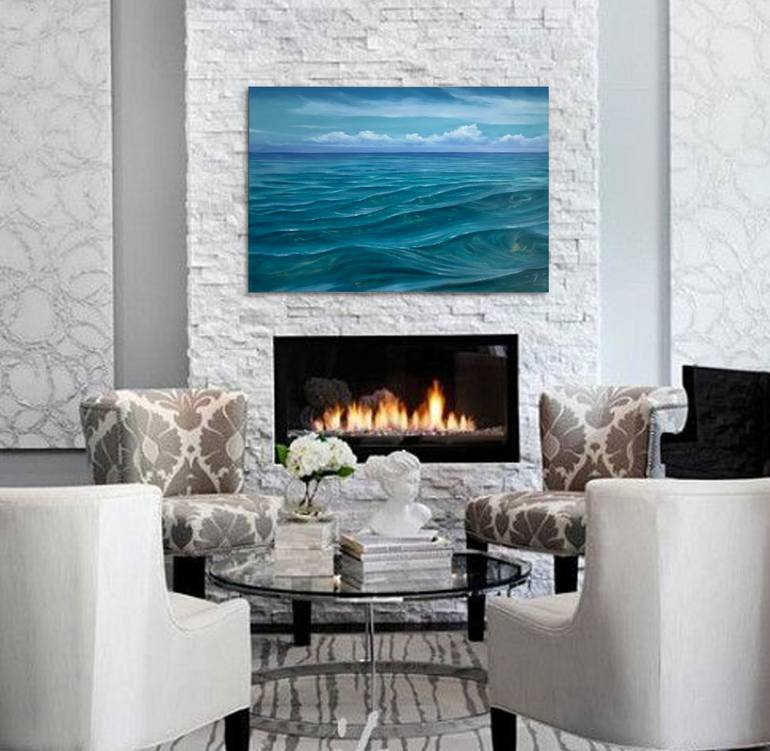 Original Realism Beach Painting by Eva Volf