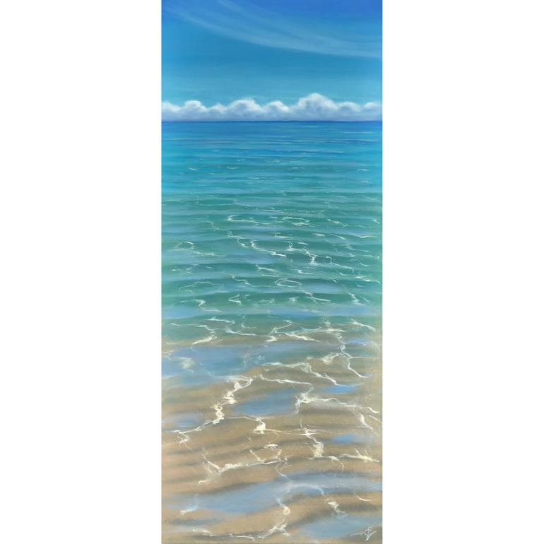 Original Realism Beach Painting by Eva Volf