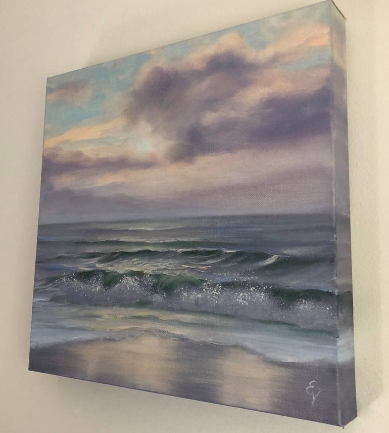 Original Realism Beach Painting by Eva Volf