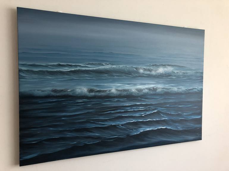 Original Realism Seascape Painting by Eva Volf