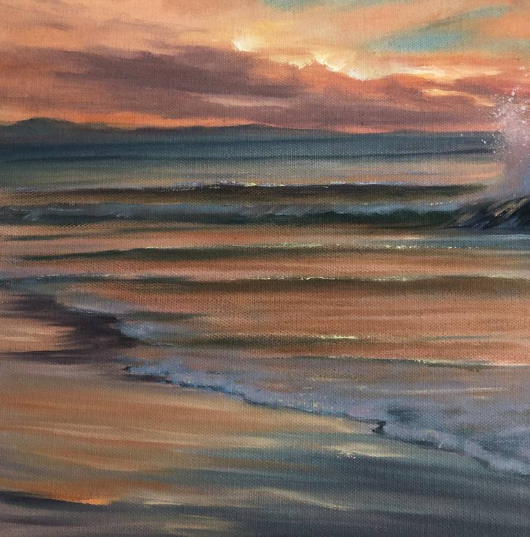 Original Impressionism Seascape Painting by Eva Volf