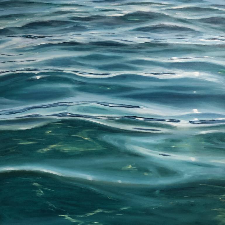 Original Realism Water Painting by Eva Volf