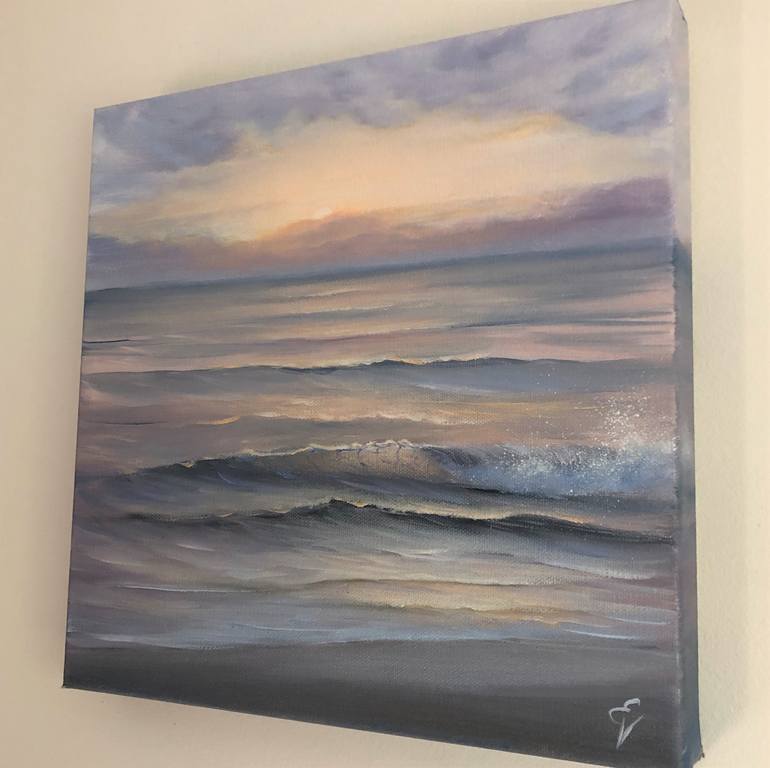 Original Realism Beach Painting by Eva Volf