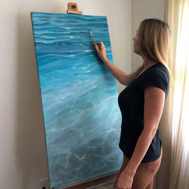 Original Realism Water Painting by Eva Volf