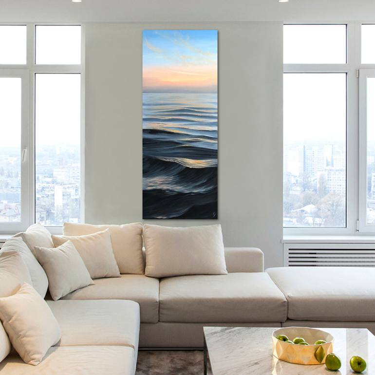 Original Photorealism Water Painting by Eva Volf