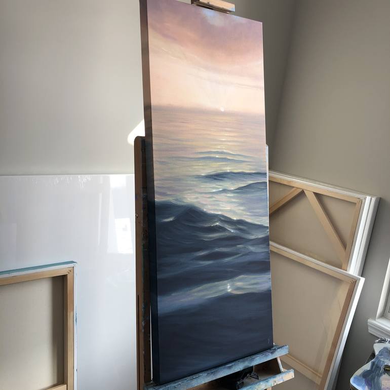 Original Realism Seascape Painting by Eva Volf