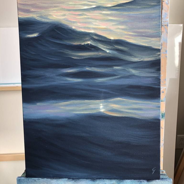 Original Realism Seascape Painting by Eva Volf