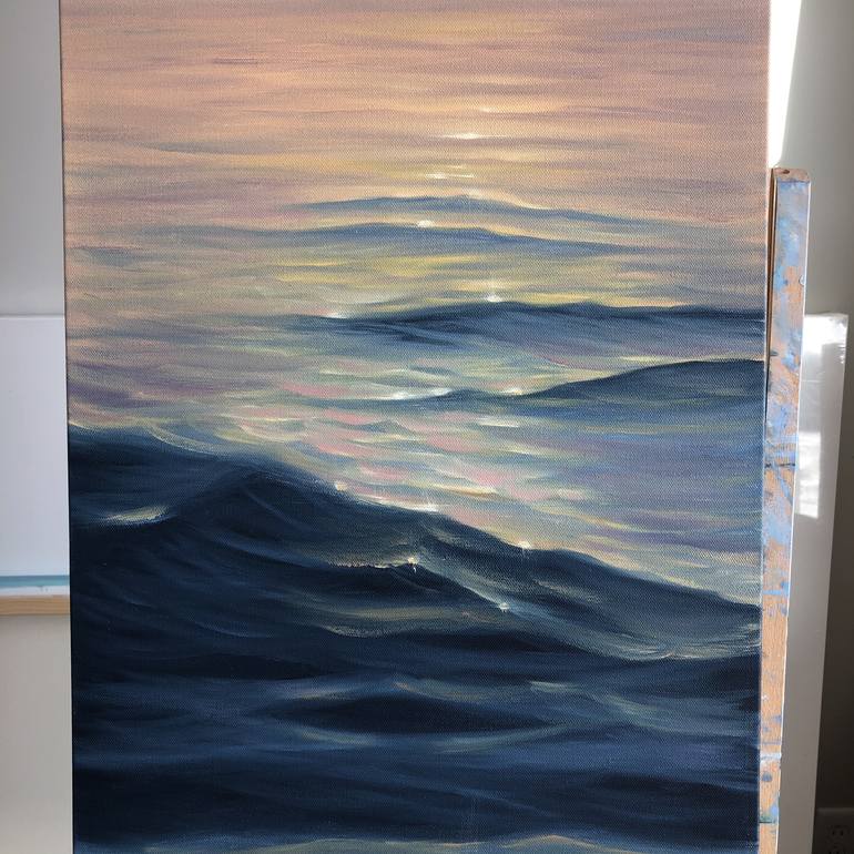 Original Realism Seascape Painting by Eva Volf