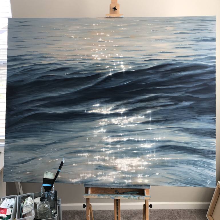 Original Realism Water Painting by Eva Volf