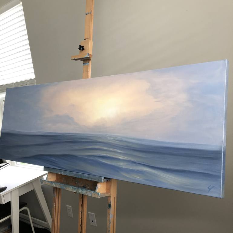 Original Realism Seascape Painting by Eva Volf