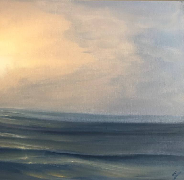 Original Realism Seascape Painting by Eva Volf