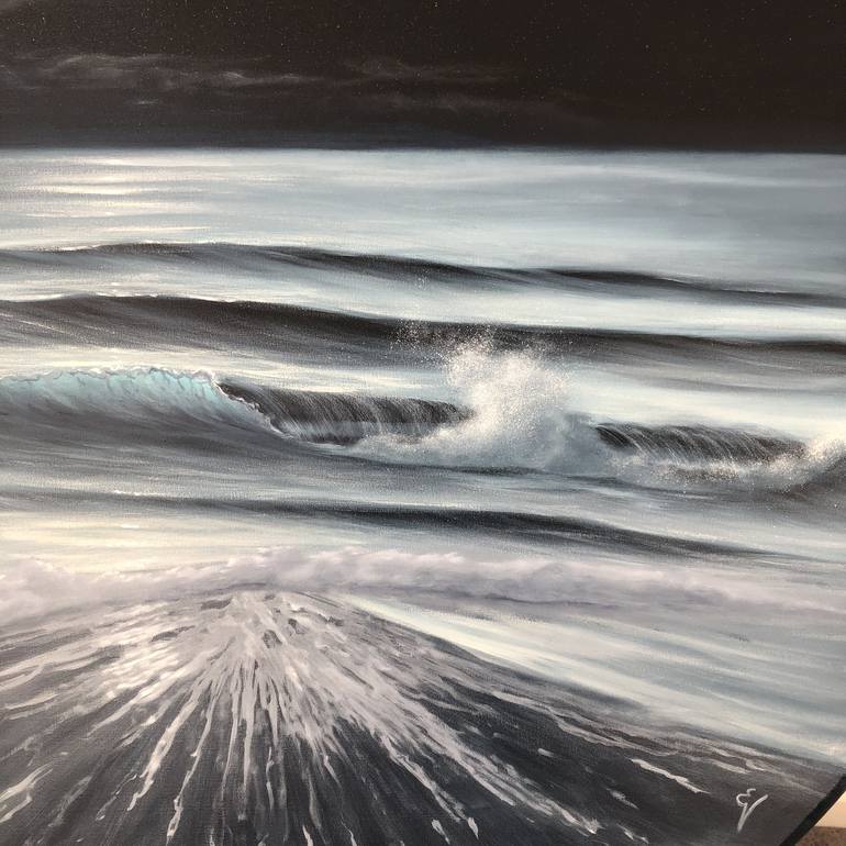 Original Realism Seascape Painting by Eva Volf