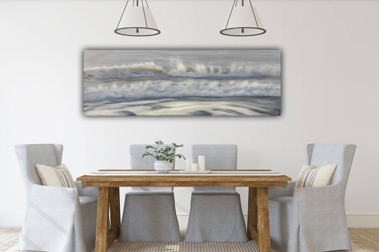 Original Realism Seascape Painting by Eva Volf