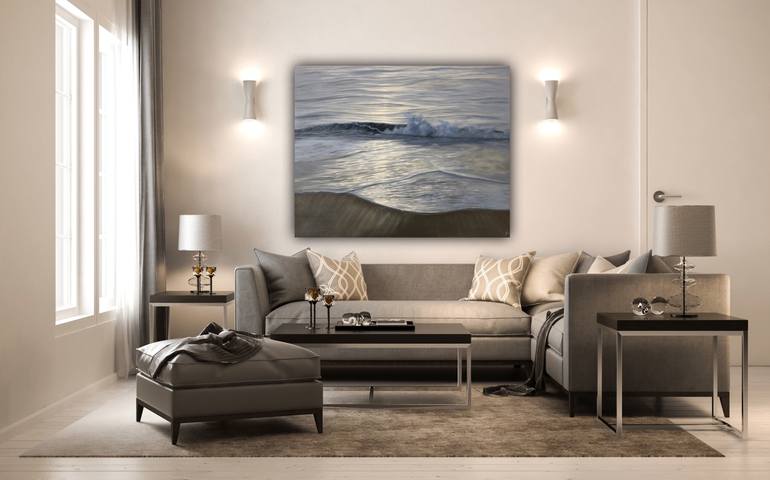 Original Realism Seascape Painting by Eva Volf