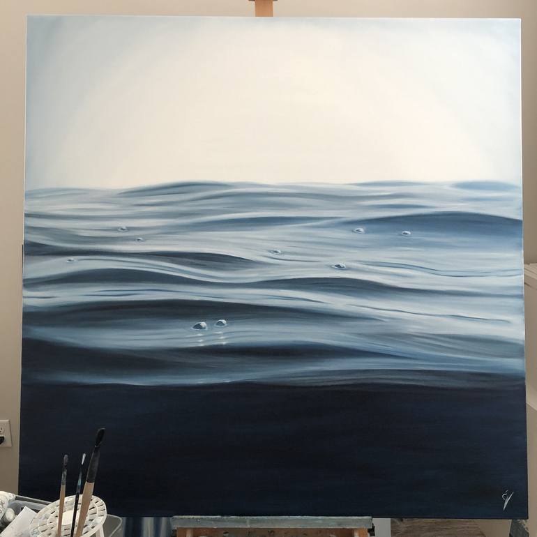 Original Realism Water Painting by Eva Volf