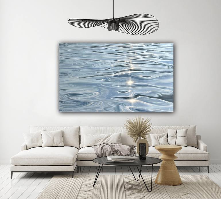 Original Abstract Seascape Painting by Eva Volf
