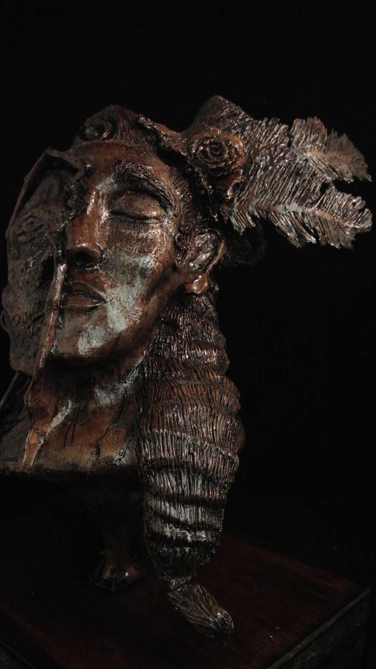 Original Abstract Expressionism People Sculpture by Isadora Cunningham Reyna