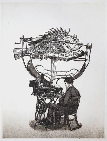 Print of Science/Technology Printmaking by Thor Sivertsen