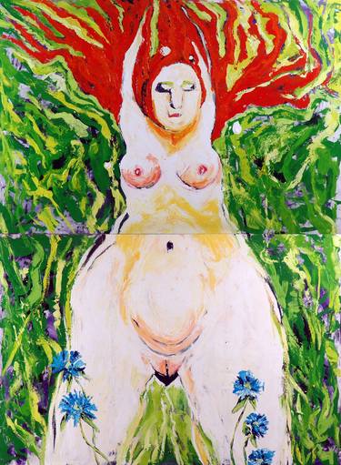 Original Abstract Women Paintings by Alejandro Viana