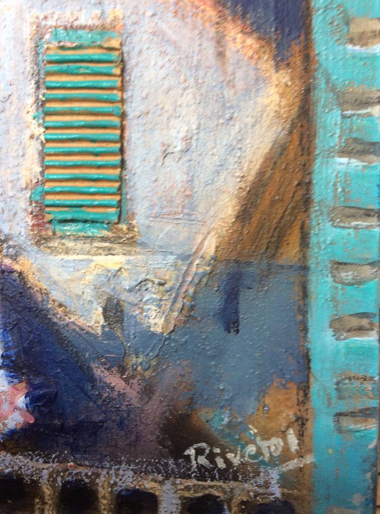 Original Abstract Landscape Painting by Anibal Riverol