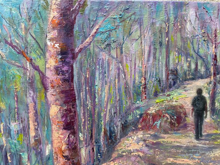 Original Expressionism Landscape Painting by Anibal Riverol