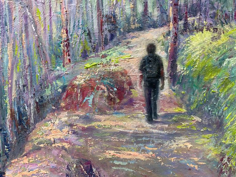 Original Expressionism Landscape Painting by Anibal Riverol