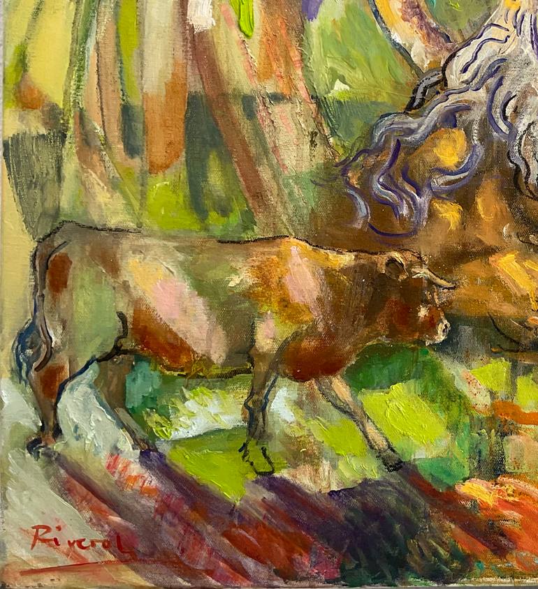 Original Abstract Expressionism Landscape Painting by Anibal Riverol