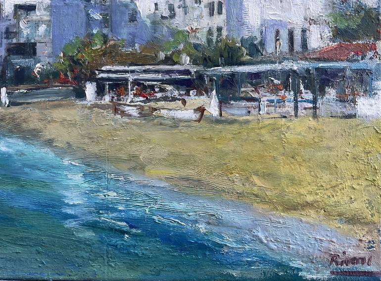 Original Beach Painting by Anibal Riverol