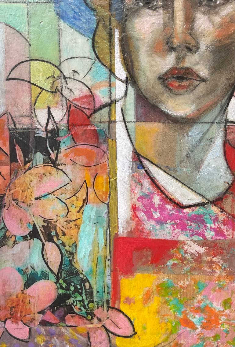 Original Art Deco Women Painting by Anibal Riverol
