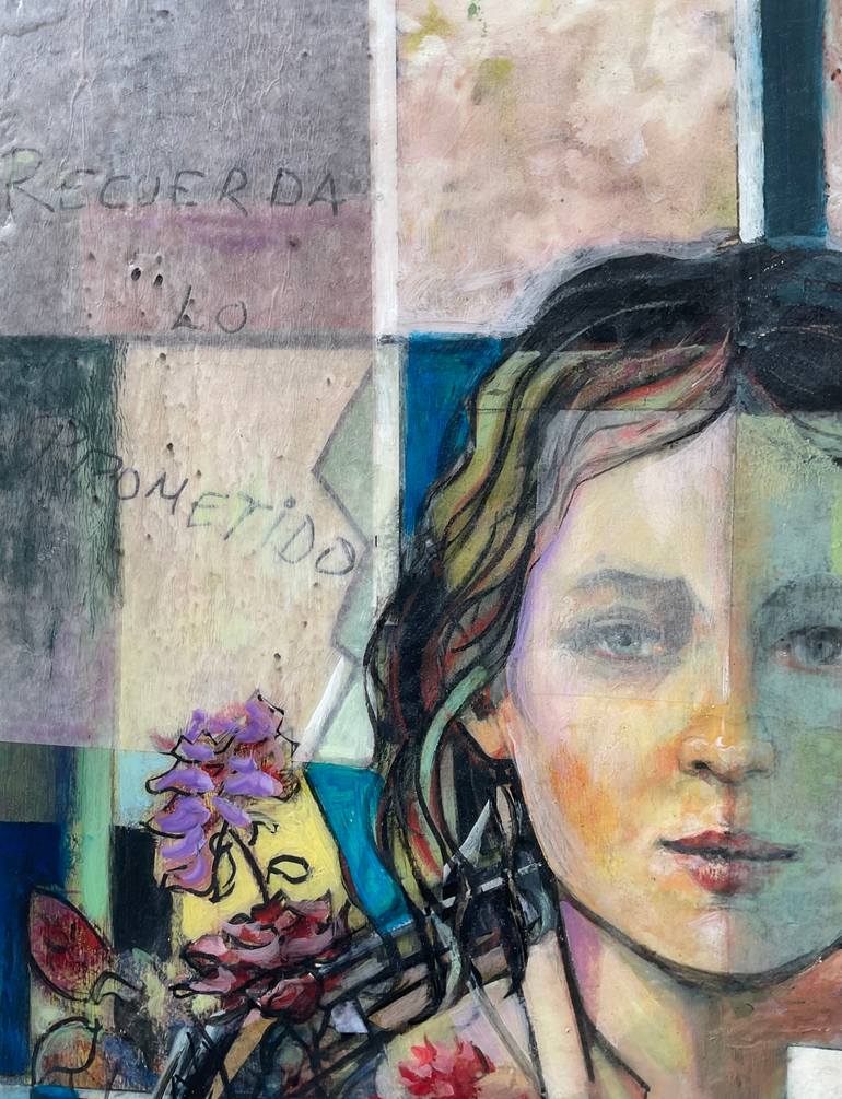 Original Cubism Women Painting by Anibal Riverol