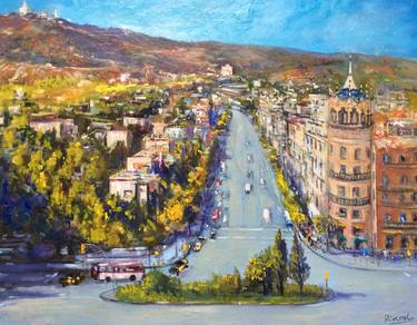 Print of Impressionism Cities Paintings by Anibal Riverol