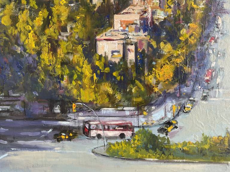 Original Impressionism Cities Painting by Anibal Riverol