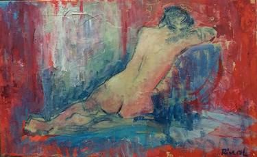 Original Figurative Nude Paintings by Anibal Riverol
