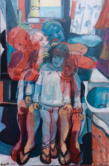 Original Expressionism Family Paintings by Anibal Riverol