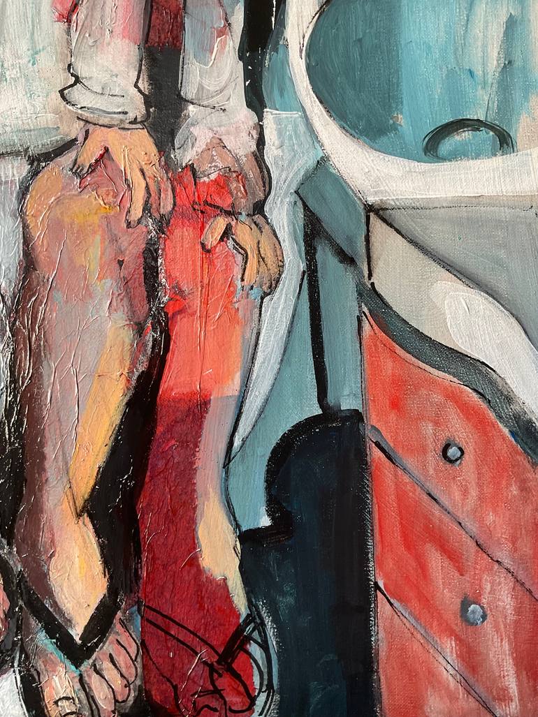 Original Expressionism Family Painting by Anibal Riverol