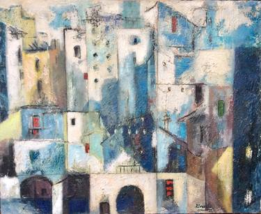 Original Cubism Architecture Paintings by Anibal Riverol