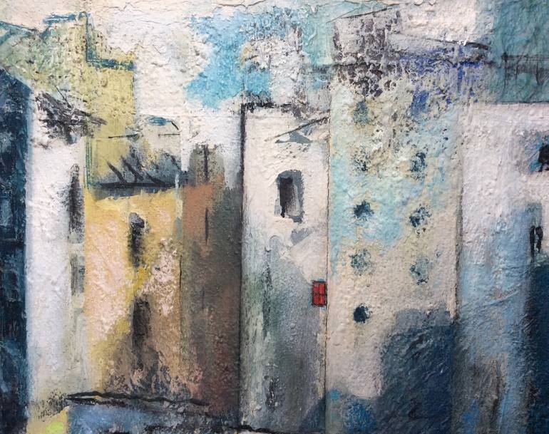 Original Architecture Painting by Anibal Riverol