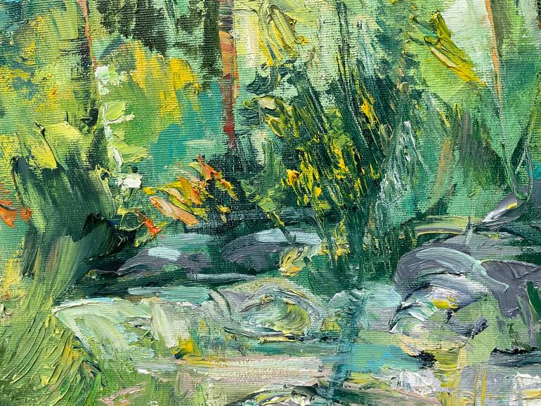 Original Abstract Expressionism Landscape Painting by Anibal Riverol