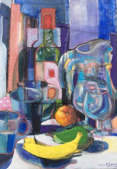Original Expressionism Still Life Paintings by Anibal Riverol