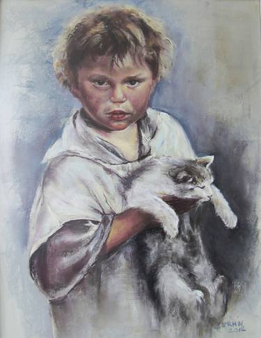Original Portraiture Children Paintings by Şermin Seval