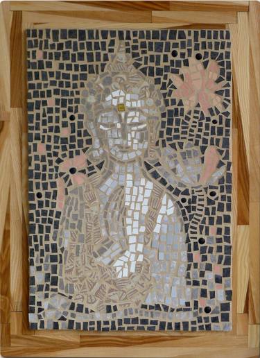 Original Figurative Religious Sculpture by Sarka Mosaic Creation