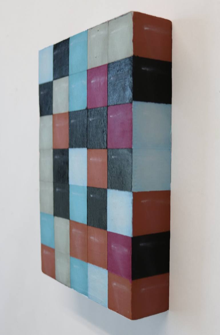 Original Abstract Geometric Painting by Hannah Lane